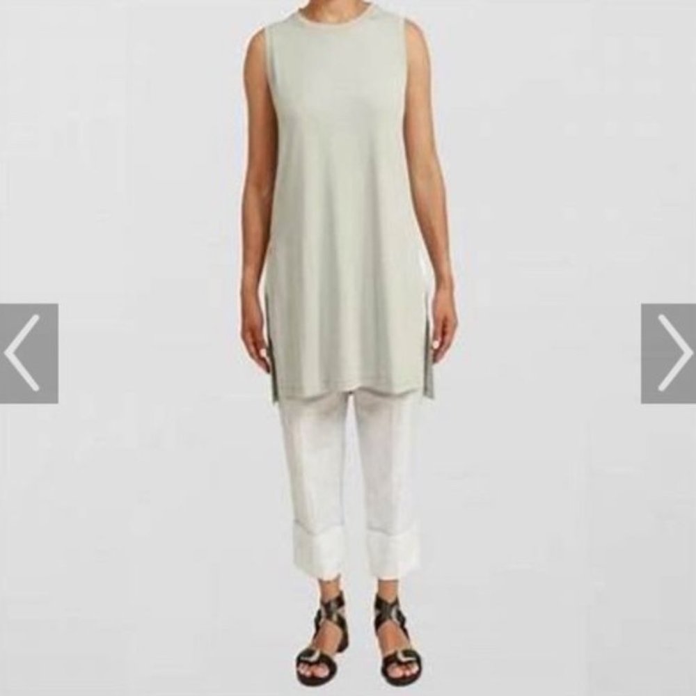 AYR TIGHT Royce Patio tunic NWT Top in Vapour light grey sleeveless summer sz 1X
